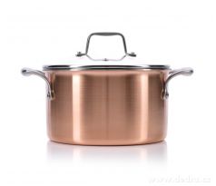 3,4 L hrnec s poklicí, CUPRUM&STEEL INDUCTION