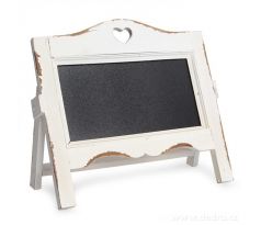 Dřevěná tabule, na poznámky bílá