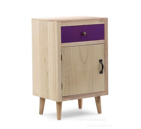 Komoda nebo noční stolek ELEGANT s 1 šupletem a dvířky, ELEGANT s 1 šupletem a dvířky