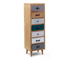 Komoda ELEGANT, se 7 šuplaty