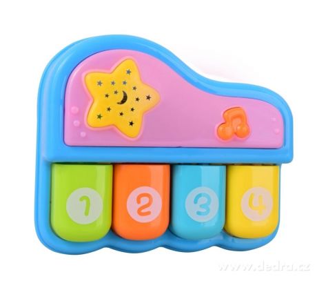 Dětské MINI PIANO, s projekcí hvězdné oblohy