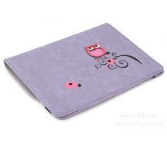 Pouzdro a stojan na iPad s aplikací sovy, s aplikací sovy