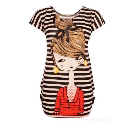 striped girl