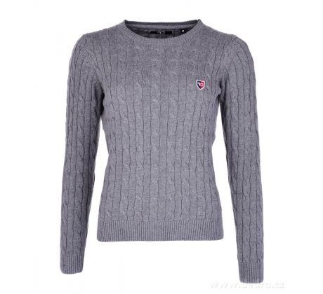 Dámský bavlněný svetr COTTON CHARMANTÉ, šedá melange