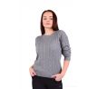 Dámský bavlněný svetr COTTON CHARMANTÉ, šedá melange