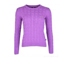 Dámský bavlněný svetr COTTON CHARMANTÉ, lila melange
