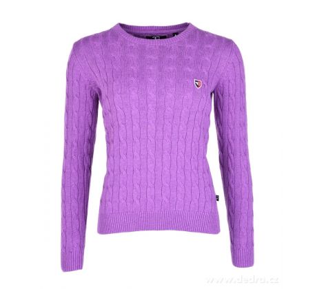 Dámský bavlněný svetr COTTON CHARMANTÉ, lila melange