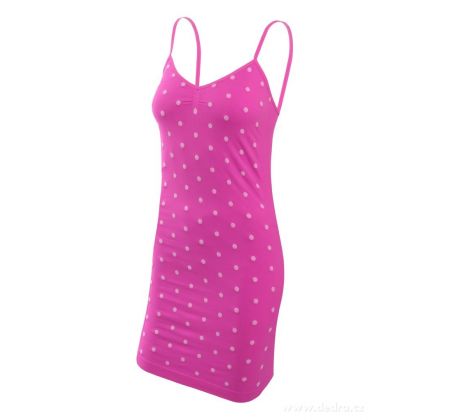 SALEENA pink, ramínkové mini šaty