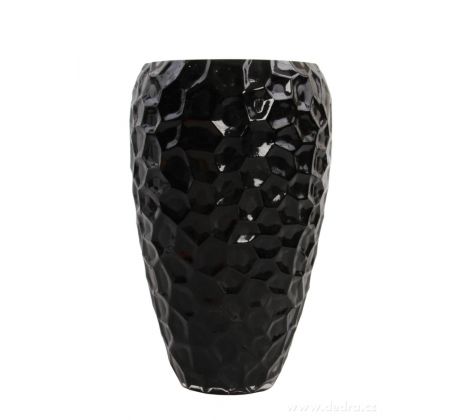 Vysoká skleněná váza 23 cm, černá