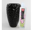 Vysoká skleněná váza 23 cm, černá