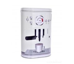1100 ml kovová oválná dóza s víkem, PRESSO COFFEE