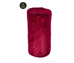 XXL ROYAL LAGOON VELVET PŘEHOZ, vínový