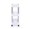 Pojízdný regál SLIM STEEL 21 cm do úzkých prostor, 3 patrový