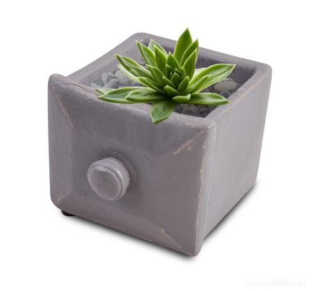 čtvercový, šedý