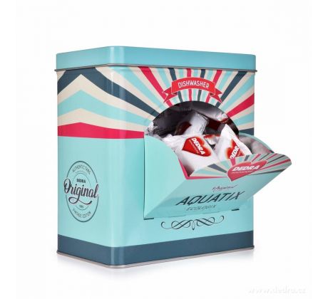 Tablety do myčky, 60 ks AQUATIX® + kovová tyrkysová RETRO dóza ZDARMA