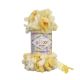 Pletacia priadza Alize Puffy color 100g žlto biela 5921