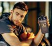 Shaker, šroubovací víko i náustek na pití + míchací sítko, PROTEIN SUPREME