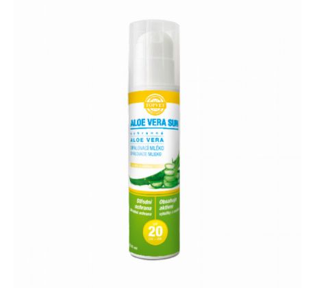Green idea Aloe vera opalovací mléko SPF 20
