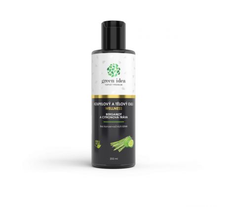 Green idea Bergamot a citronová tráva - koupelový a tělový olej