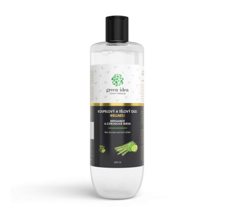 Green idea Bergamot a citronová tráva - koupelový a tělový olej 500 ml