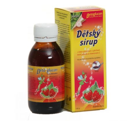 Liečive rastliny Dětský sirup s příchutí lesní jahody a vitam. C