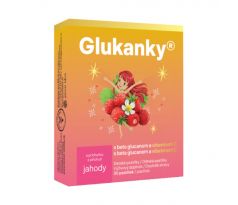 Liečive rastliny Glukanky - dětské pastilky s příchutí jahody