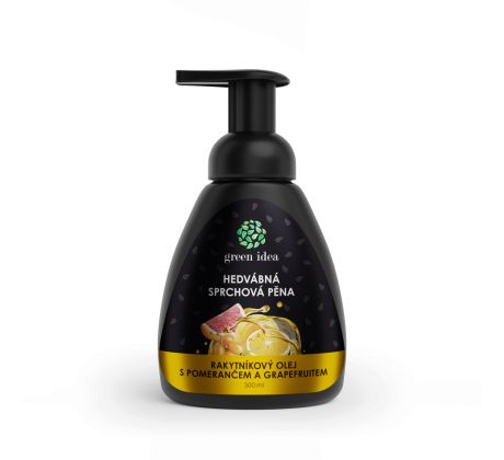 Green idea Hedvábná sprchová pěna - rakytníkový olej s pomerančem a grapefruitem