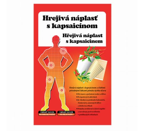 Liečive rastliny Hřejivá náplast s kapsaicinem 12x18 cm