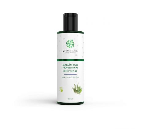 Green idea Hřejivý relax - masážní olej