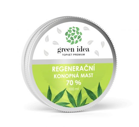 Green idea Konopná regenerační mast 70%