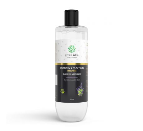 Green idea Levandule a meduňka - koupelový a tělový olej 500 ml