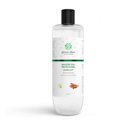 Green idea Skořicový masážní olej 500 ml