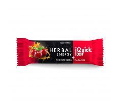 EVA s.r.o. Tyčinka iQuick bar - brusinka + karamel