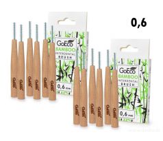 SADA 1+1 | GoEco BAMBOO | Mezizubní kartáčky 0,6 mm | 12 ks | Z bambusu | Ekologická ústní hygiena