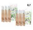 SADA 1+1 | GoEco® BAMBOO | Mezizubní kartáčky 0,7 mm | 12 ks | Z bambusu | Ekologická ústní hygiena