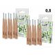 SADA 1+1 | GoEco® BAMBOO | Mezizubní kartáčky 0,8 mm | 12 ks | Z bambusu | Ekologická ústní hygiena