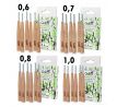 3+1 ZDARMA| GoEco® BAMBOO | Mezizubní kartáčky 0,6 + 0,7 + 0,8 + 1 mm | 24 ks | Z bambusu | Ekologická ústní hygiena