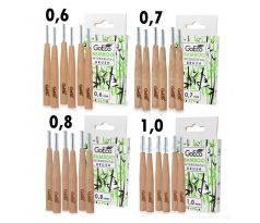 3+1 ZDARMA| GoEco BAMBOO | Mezizubní kartáčky 0,6 + 0,7 + 0,8 + 1 mm | 24 ks | Z bambusu | Ekologická ústní hygiena
