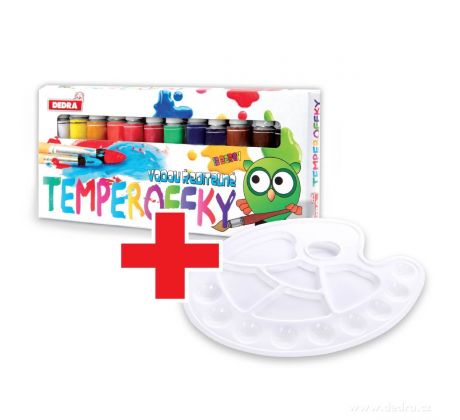 Sada 1+1 ZDARMA: TEMPEROFFKY + XL paleta na malování
