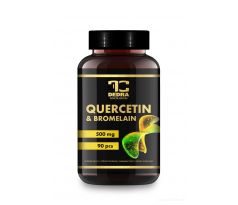 QUERCETIN + BROMELAIN 500 mg | přírodní flavonoid & enzym z ananasu pro vitalitu | imunita & regenerace | 90 kapslí