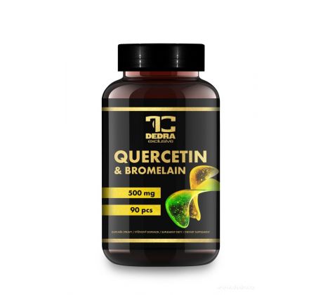 QUERCETIN + BROMELAIN 500 mg | přírodní flavonoid & enzym z ananasu pro vitalitu | imunita & regenerace | 90 kapslí
