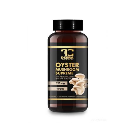 HLÍVA ÚSTŘIČNÁ 520 mg | 50 % polysacharidů a 20 % beta-glukanů | vitalita, imunita a metabolismus tuků | 90 kapslí