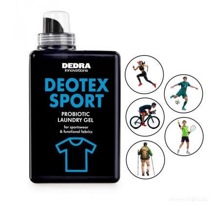 Probiotický prací gel na sportovní a funkční oblečení proti zápachu | DEOTEX® SPORT | hloubkově čistí & chrání vlákna | 30 praní