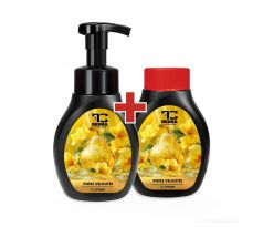 SAMETOVÁ HRUŠKA | šetrné pěnové mýdlo na ruce & tělo | 2×300 ml | výhodná sada 2 ks