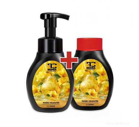 SAMETOVÁ HRUŠKA | šetrné pěnové mýdlo na ruce & tělo | 2×300 ml | výhodná sada 2 ks