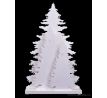 TŘI STROMKY SVÍTÁNÍ | LED dekorace | bílý lak | 15 LED | výška 35 cm