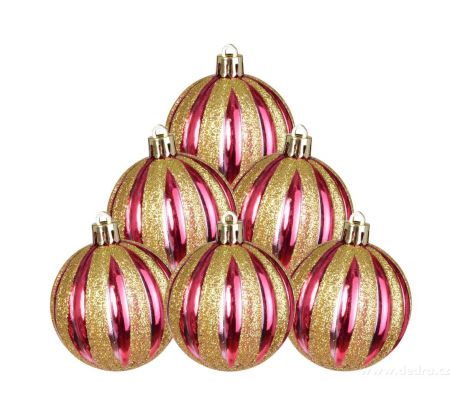 červené se svislými zlatými pruhy