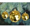 ZLATÝ LESK VÁNOC | sada ozdob | 6 ks | flitrové koule