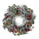 ZIMNÍ VĚNEC S ŠIŠKAMI A PLODY | dekorace na dveře i stůl | Ø 50 cm