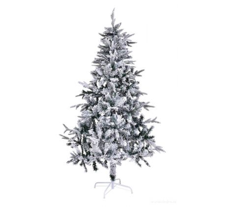 ZASNĚŽENÝ SMRK MAJESTIC | 210 cm umělý vánoční stromek se stojanem | 3D větve & zimní elegance